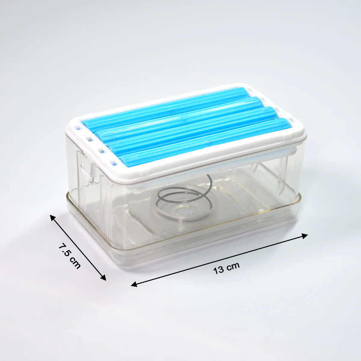 2-in-1 Portable Soap Dish / Soap Dispenser With Roller And Drain Holes