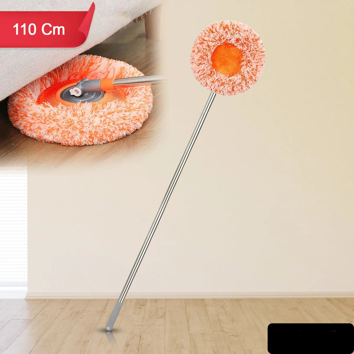 Stylish Cleaning Mop, Rotatable Spin (110 Cm / 1 Pc)