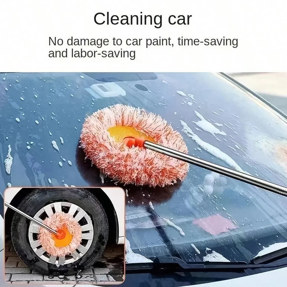 Stylish Cleaning Mop, Rotatable Spin (110 Cm / 1 Pc)